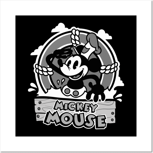 Steamboat Willie Wall Art by FOUREYEDESIGN